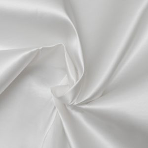 Coutil Viscose Satin White (Cotton Backed) (Optic White)