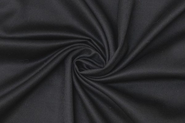 Wool Barathea Black