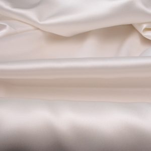 Double Faced Satin Silk White