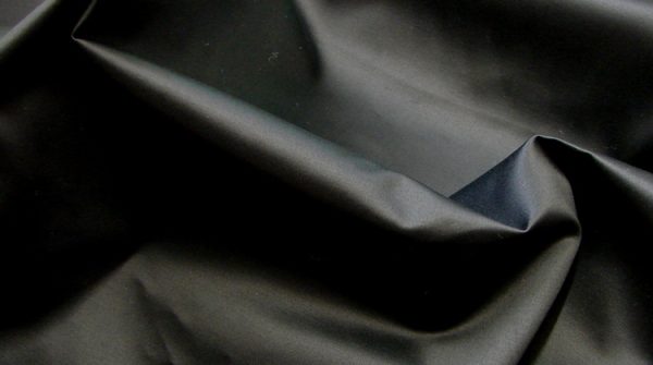 Cotton Satin Duchesse Black