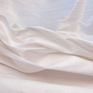 Dupion Silk White