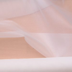 Coated Organza Silk White