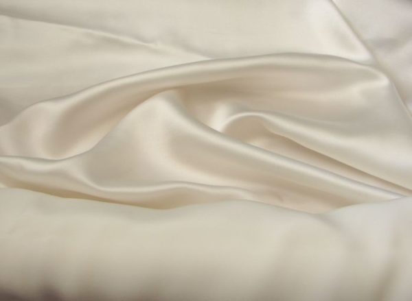 Satin Silk Pavona White