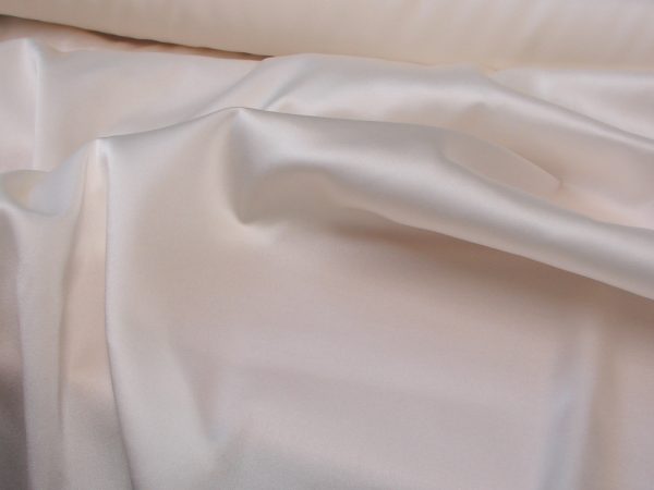 Silk/Lycra Ryana Stretch Satin White