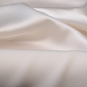 Satin Silk Heavy White (Crepe backed)