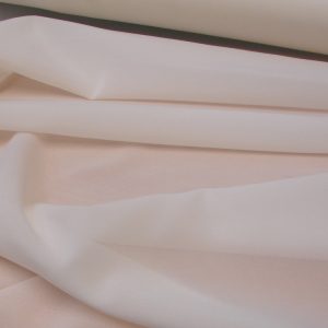 Silk/Elastane Georgette White