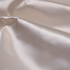 Viscose Satin Heavy White (Cotton Backed)