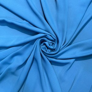 Mid Blue Polyester Georgette