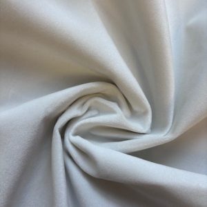 Polyester Velvet Emperor White