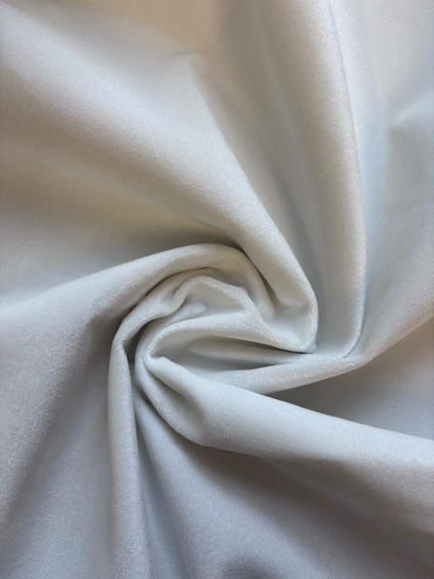 Polyester Velvet Emperor White